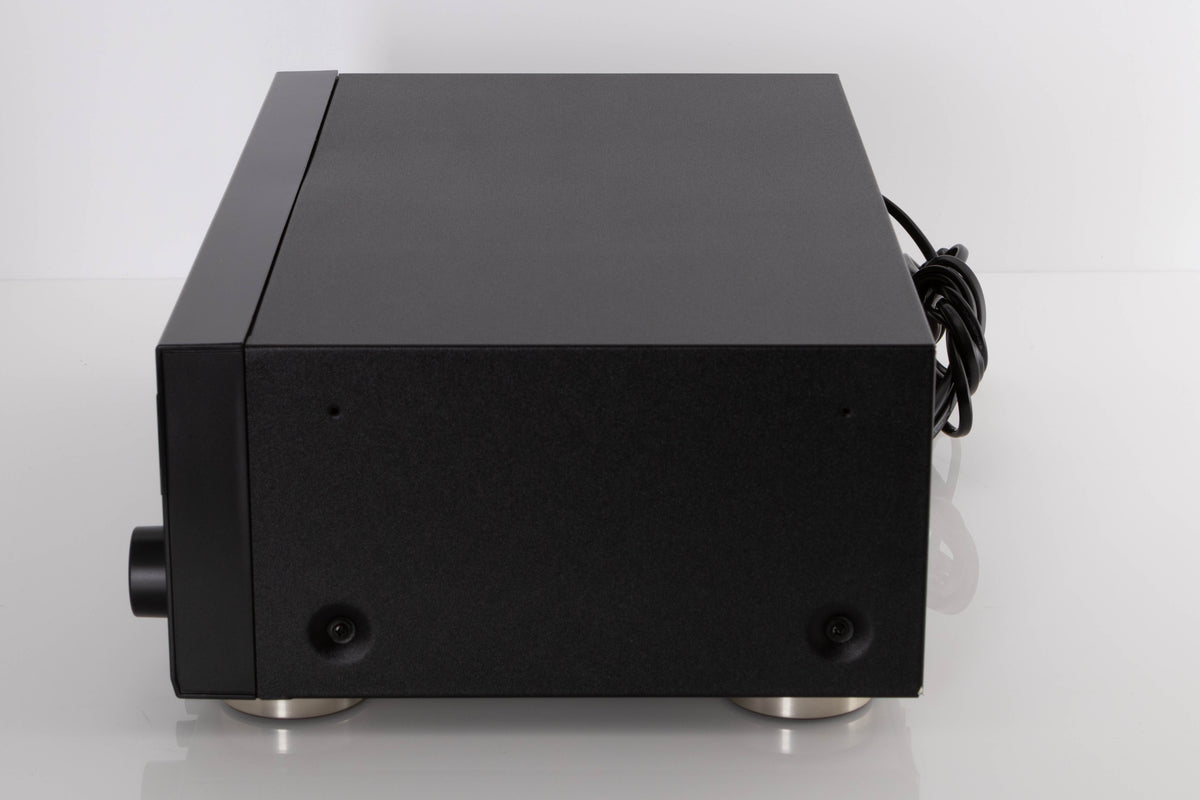 Right side view of a used TEAC V-1050 Cassette Deck in a Black finish
