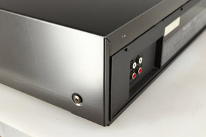Rear right corner of a used Technics RS-B205 Cassette Deck