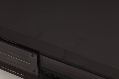 Close up view of a used Technics RS-B765 3-Head Cassette Deck