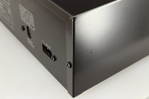 Close up of a used Technics RS-B905 Cassette Deck showing some scratches
