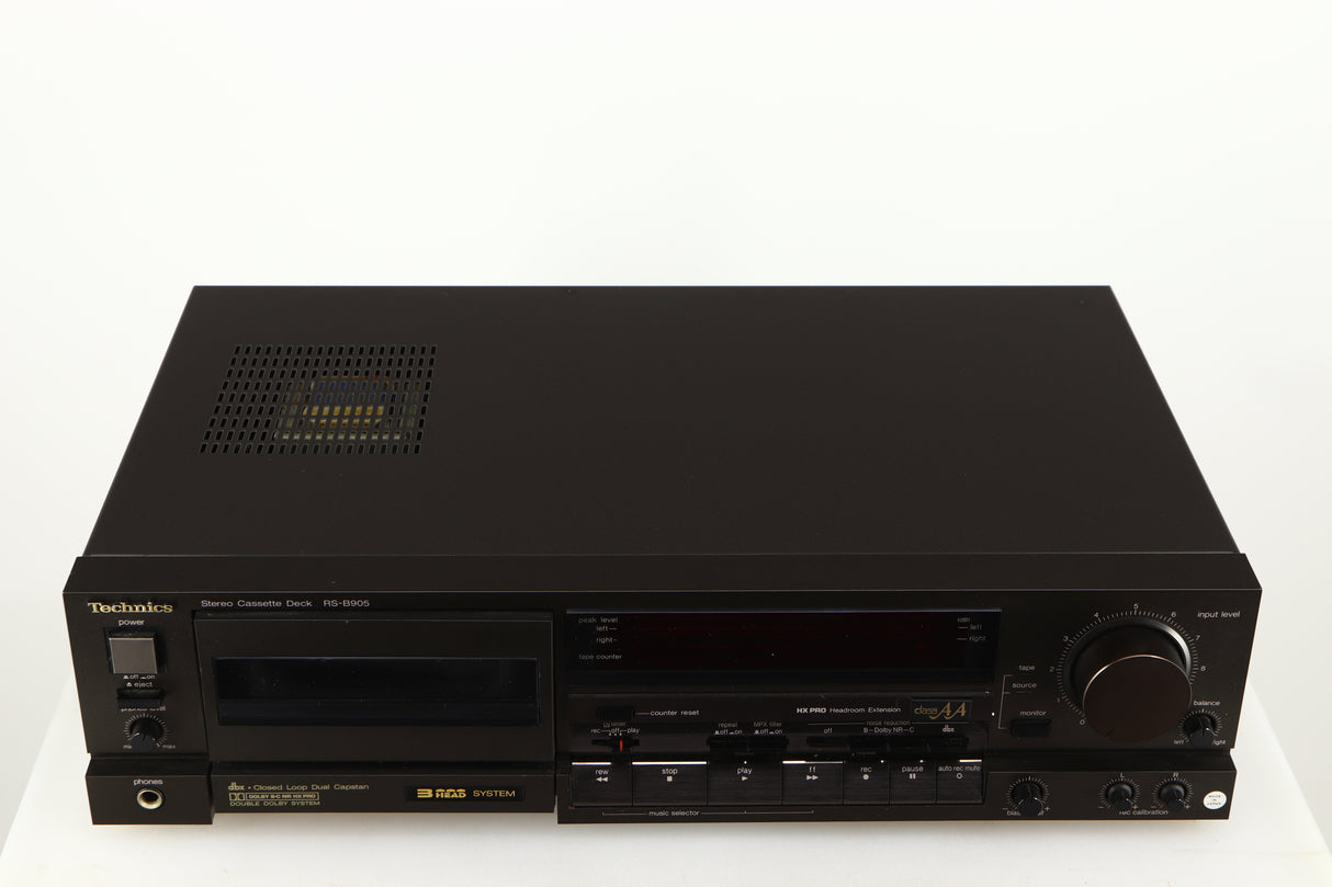 Top of a used Technics RS-B905 Cassette Deck