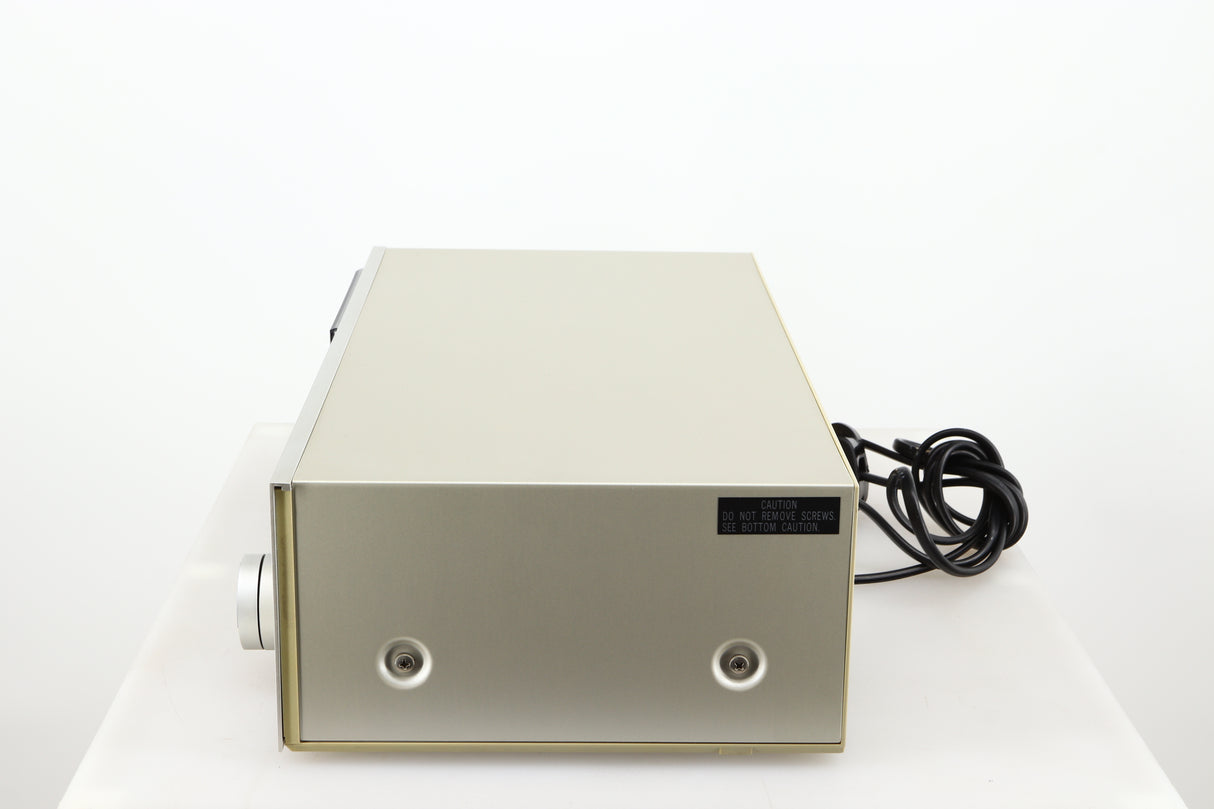 Right side view of a used Technics RS-M225 Cassette Deck in a silver finish 