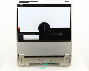 Rear view of a used Technics SL-10 Turntable in a silver finish