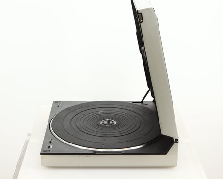 Right side view of a used Technics SL-10 Turntable in a silver finish