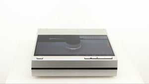 Top of a used Technics SL-10 Turntable in a silver finish