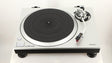 Front view of a used Technics SL-1500C Turntable in a silver finish