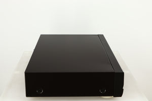 Left side view of a used Technics SL-PG390EB-K CD Player in a grey finish