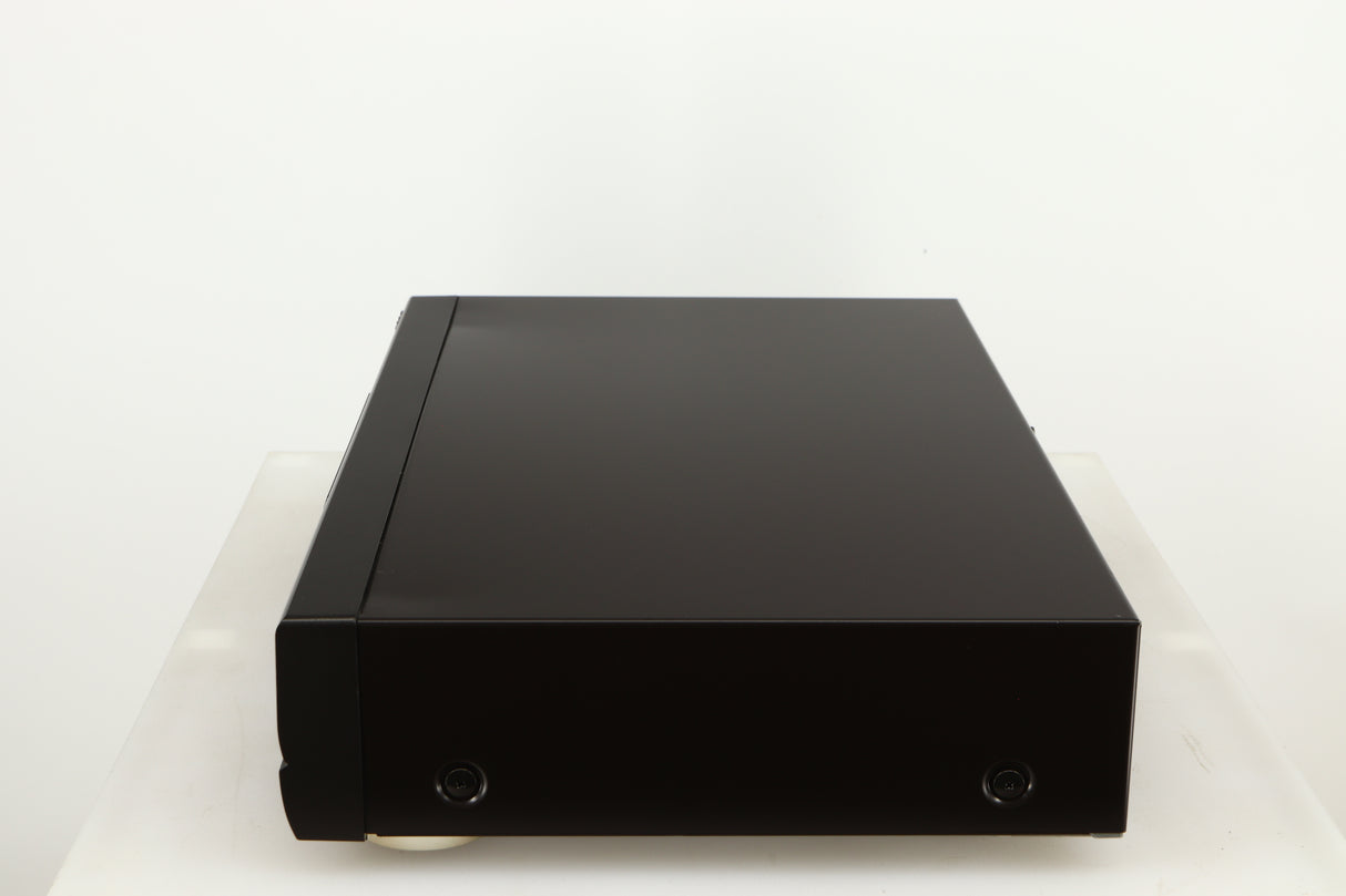Right side view of a used Technics SL-PG390EB-K CD Player in a grey finish