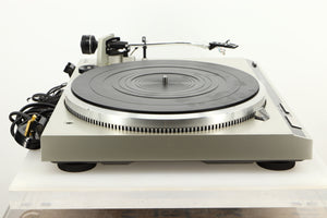 Side view of a used Technics SL-Q2 Direct Driver Turntable in Silver