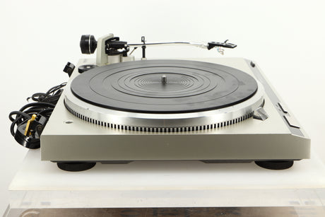 Side view of a used Technics SL-Q2 Direct Driver Turntable in Silver