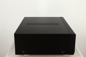 Left side view of a used Technics SE-A1000M2 Power Amplifier in a black finish
