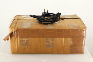 Box of a used Teddy Pardo ST-60 Power Amplifier and mains cable