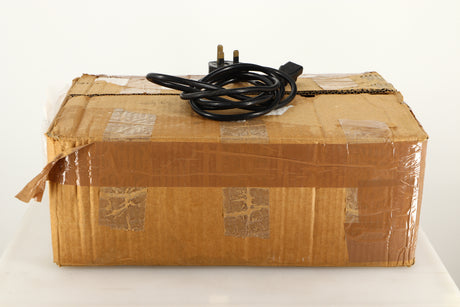 Box of a used Teddy Pardo ST-60 Power Amplifier and mains cable