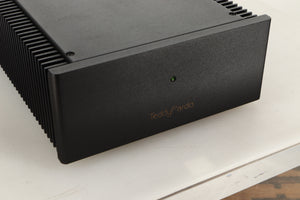 Close up view of a used Teddy Pardo ST-60 Power Amplifier 