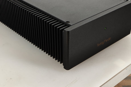 Front left corner view of a used Teddy Pardo ST-60 Power Amplifier 