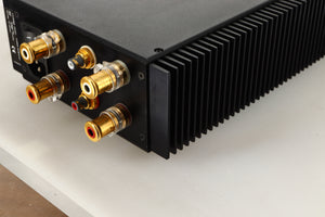 Rear right corner view of a used Teddy Pardo ST-60 Power Amplifier 