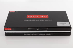 Box of a used Tellurium Q Black Diamond XLR-XLR 2.0m Interconnect