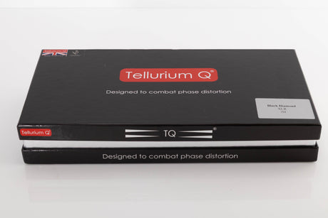 Box of a used Tellurium Q Black Diamond XLR-XLR 2.0m Interconnect