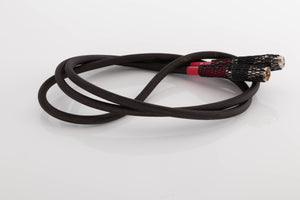 Side view of a used Tellurium Q Black Diamond XLR-XLR 2.0m Interconnect