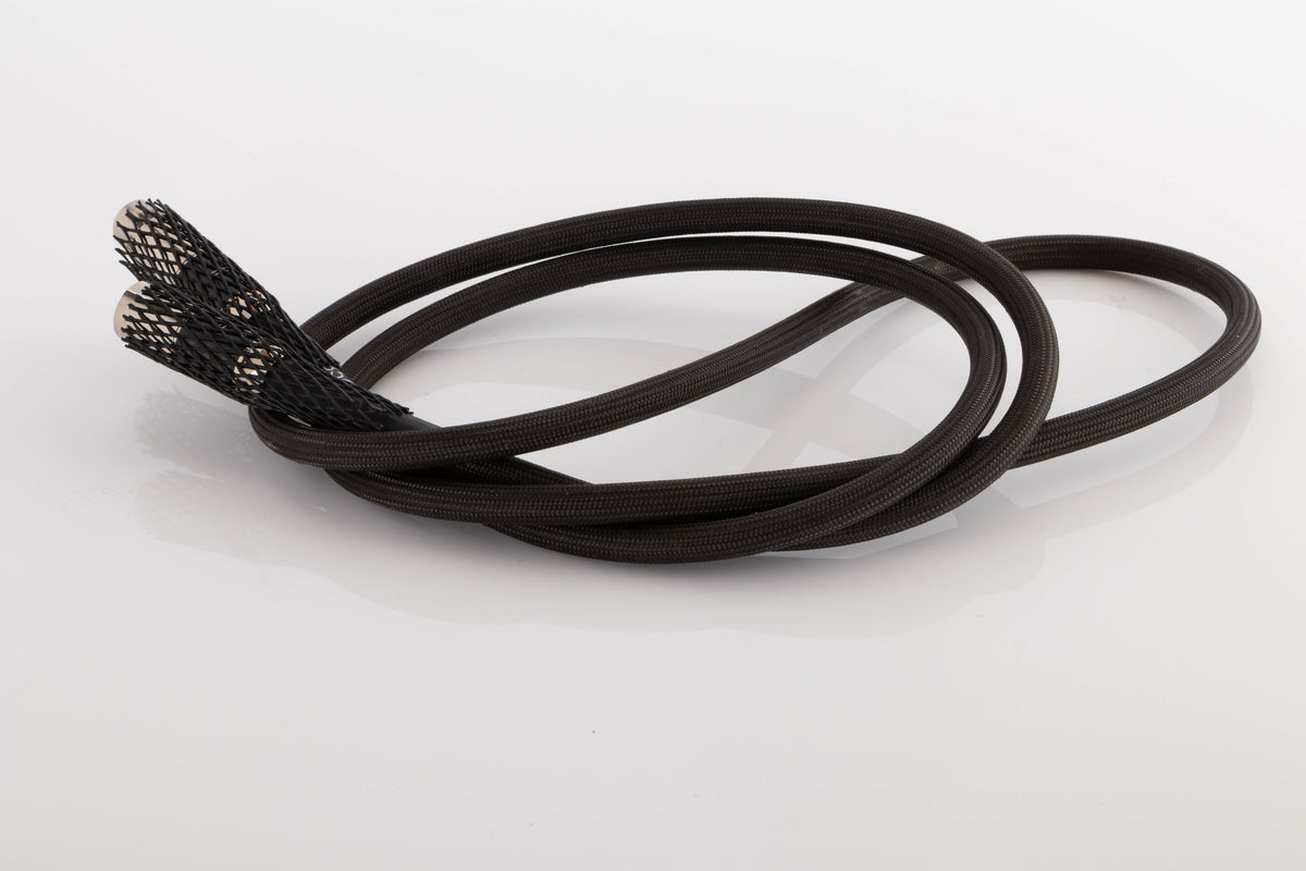 Side view of a used Tellurium Q Black Diamond XLR-XLR 2.0m Interconnect
