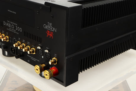 Rear right corner view of a used The Gryphon Diablo 300 Integrated Amplifier