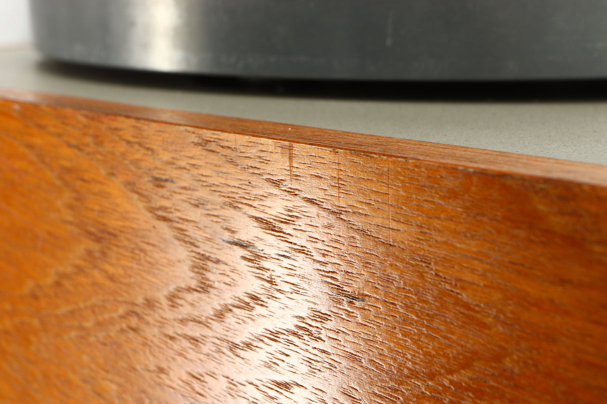 Close up view of a used Thorens TD-125 MkII Turntable with SME 3009 Tonearm