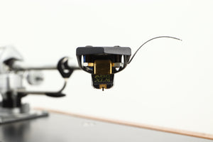 Close up view of a used Thorens TD-125 MkII Turntable with SME 3009 Tonearm
