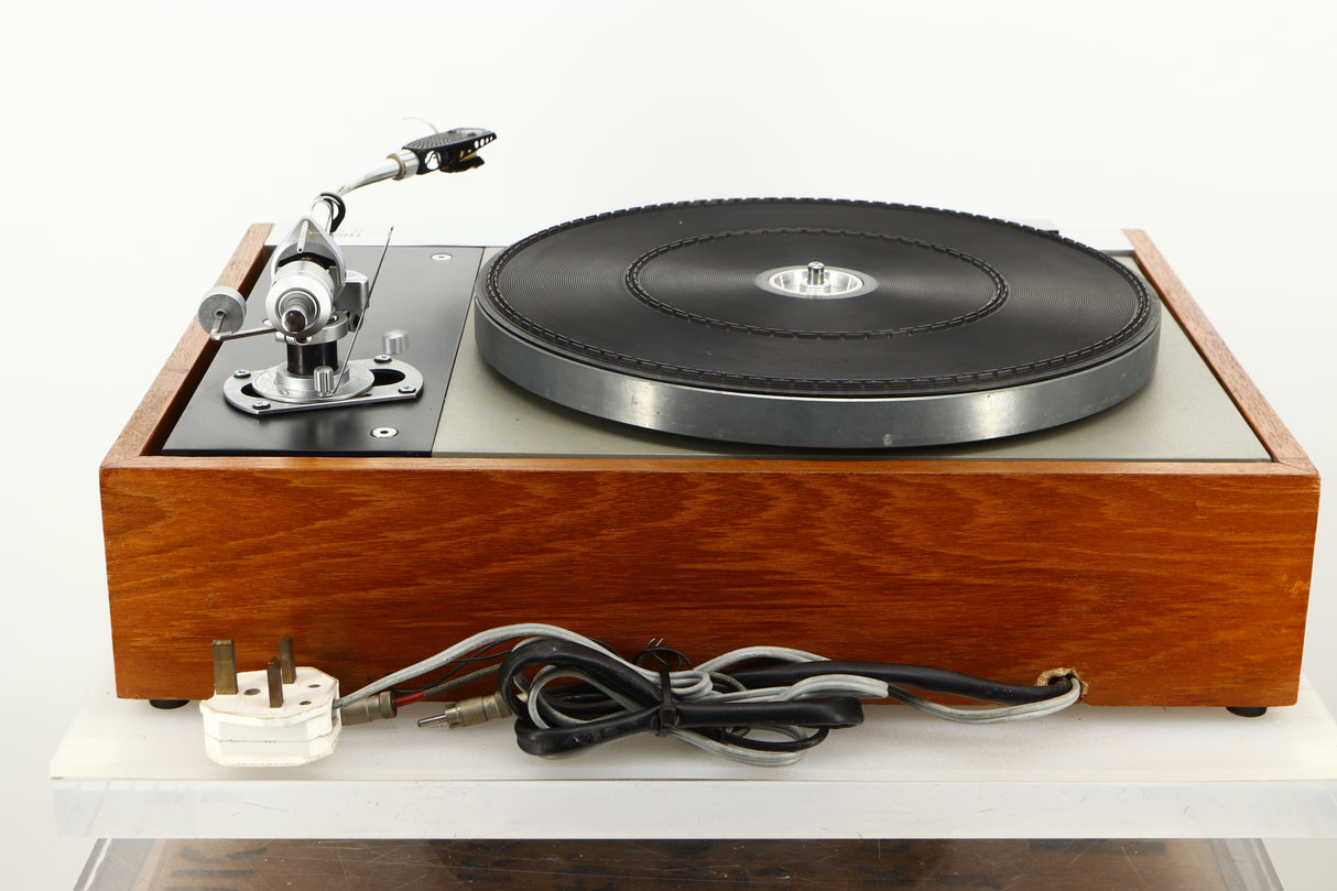 Rear view of a used Thorens TD-125 MkII Turntable with SME 3009 Tonearm