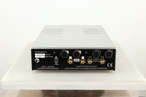 Rear view of a used Trilogy Audio H1 Valve Headphone Energiser in Natural finish