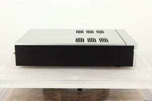 Side view of a used Trilogy Audio H1 Valve Headphone Energiser in Natural finish