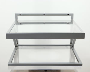 Front view of a used TTW Turntable Wall Mount in a silver finish
