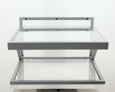 Front view of a used TTW Turntable Wall Mount in a silver finish