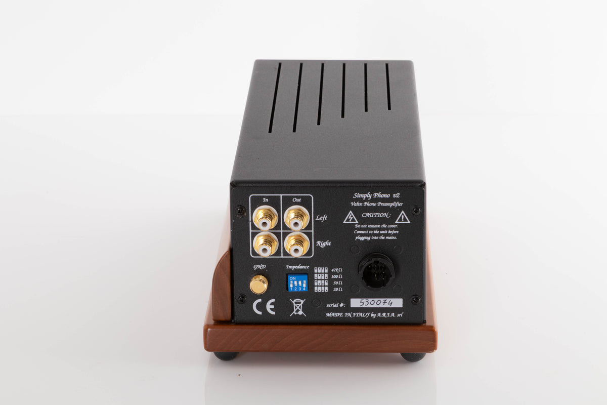 Rear view of a used Unison Research Simply Phono Phonostage