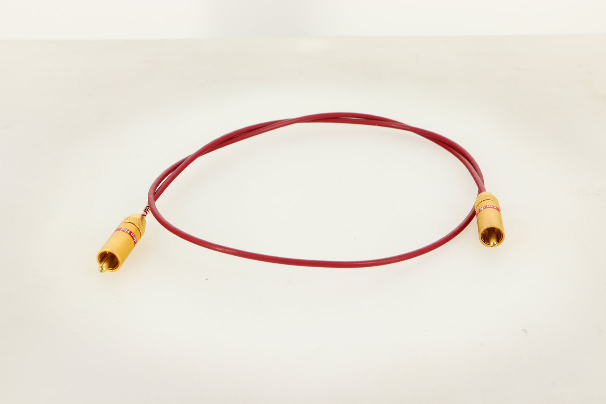 Front view of a used Van Den Hul The Orchid RCA-RCA Interconnect 0.8m