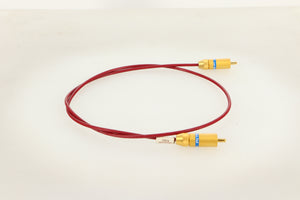 Side view of a used Van Den Hul The Orchid RCA-RCA Interconnect 0.8m