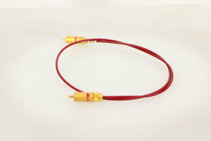 Side view of a used Van Den Hul The Orchid RCA-RCA Interconnect 0.8m