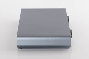 Left side view of a used Volumio Preciso Digital Analogue Converter in a Silver finish