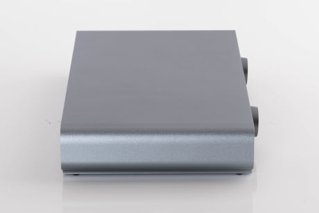 Left side view of a used Volumio Preciso Digital Analogue Converter in a Silver finish