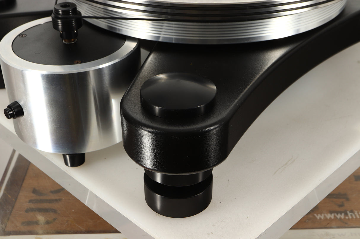 Front left corner view of a used VPI Prime Turntable 