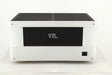 Front view of a used VTL ST85 Power Amplifier in a silver finish 