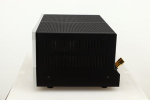 Right side view of a used VTL ST85 Power Amplifier in a silver finish 