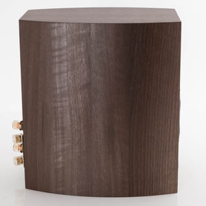 Left side view of a used Wharfedale Diamond 9.1 Standmount Speaker in a Walnut Pearl finish