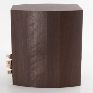 Left side view of a used Wharfedale Diamond 9.1 Standmount Speaker in a Walnut Pearl finish