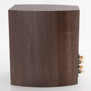 Right side view of a used Wharfedale Diamond 9.1 Standmount Speaker in a Walnut Pearl finish