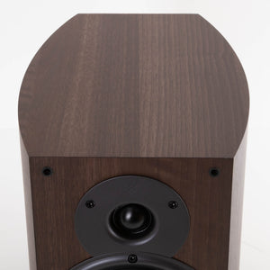 Top of a used Wharfedale Diamond 9.1 Standmount Speaker in a Walnut Pearl finish