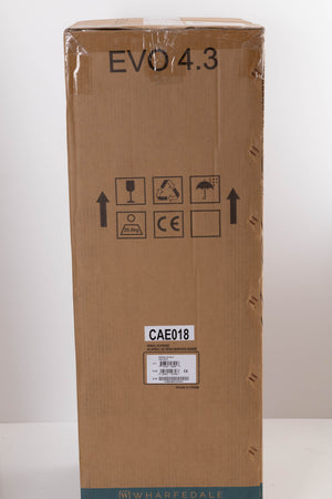 Box of a used Wharfedale EVO 4.3 Floorstanding Speaker in Walnut