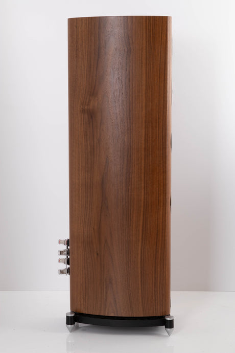 Side view of a used Wharfedale EVO 4.3 Floorstanding Speaker in Walnut