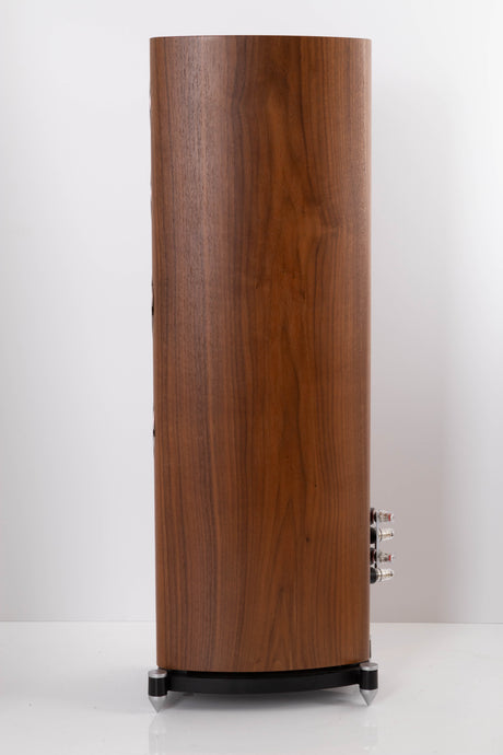 Side view of a used Wharfedale EVO 4.3 Floorstanding Speaker in Walnut