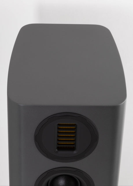 Top of a used Wharfedale EVO 5.3 Floorstanding Speaker in a Lunar Grey finish