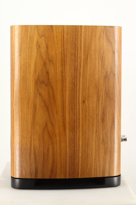 Right side view of a used Wharfedale EVO 5.2 Standmount Speaker in a walnut finish